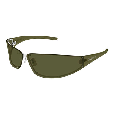 Saint Laurent Occhiali da Sole SL 963 006 Argento Verde/Verde Uomo 2