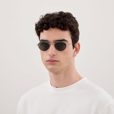 Saint Laurent Okulary Przeciwsłoneczne SL 97 002 Srebrny/Szary Unisex 2