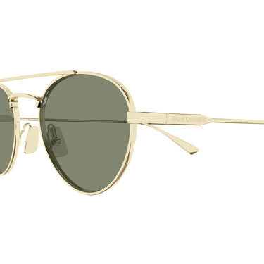 Saint Laurent Okulary Przeciwsłoneczne SL 97 004 Złoto/Zielony Unisex 2