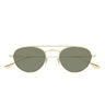 Saint Laurent Okulary Przeciwsłoneczne SL 97 004 Złoto/Zielony Unisex