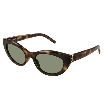 Saint Laurent Sonnenbrille SL M115 003 Havana/Grün Damen 2