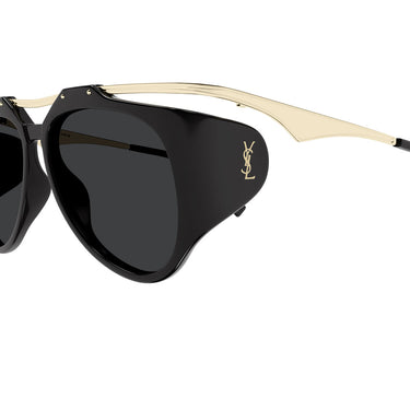 Saint Laurent Okulary Przeciwsłoneczne SL M137/F AMELIA 001 Złote/Czarne Damskie