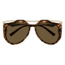 Saint Laurent Okulary Przeciwsłoneczne SL M137/F AMELIA 002 Złoty/Brązowy Damskie