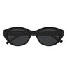 Saint Laurent Okulary Przeciwsłoneczne SL M148 001 Czarny/Ciemnoszary Damskie