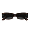 Saint Laurent Okulary Przeciwsłoneczne SL M152 002 Brązowy/Szary Unisex