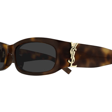 Saint Laurent Okulary Przeciwsłoneczne SL M152 003 Brązowy/Ciemnoszary Unisex 2