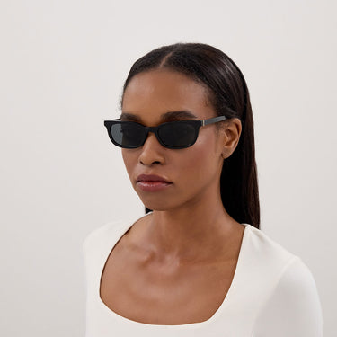 Saint Laurent Occhiali da Sole SL M160 001 Nero Nero Donna 4