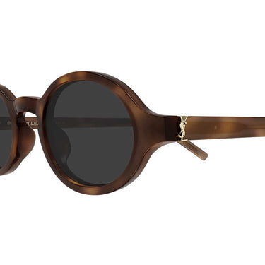 Saint Laurent Occhiali da Sole SL M161 003 Marrone Chiaro/Grigio Unisex 2