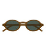 Saint Laurent Occhiali da Sole SL M161 004 Marrone/Verde Unisex
