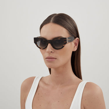Saint Laurent Occhiali da Sole SL M94 005 Marrone Grigio Donna 4