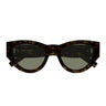 Saint Laurent Sonnenbrille SL M94 008 Dunkelgrün Havana Damen
