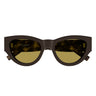 Saint Laurent Occhiali da Sole SL M94 010 Marrone Giallo Donna 