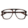 Saint Laurent okulary korekcyjne SL 596 DUNE OPT 003 brązowe/przezroczyste damskie
