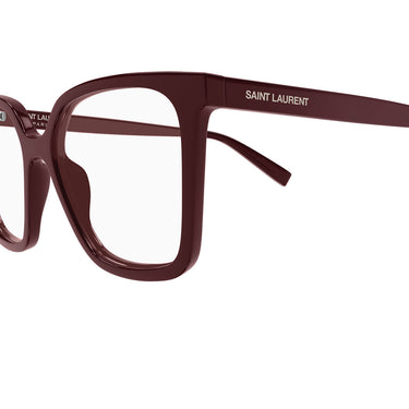 Saint Laurent Occhiali da Vista SL 910 003 Burgundy Trasparente Donna 3