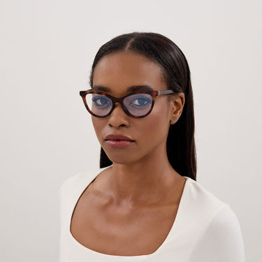 Saint Laurent Occhiali da Vista SL M164 003 Marrone Trasparente Donna 4