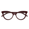 Saint Laurent Occhiali da Vista SL M164 011 Burgundy Trasparente Donna 