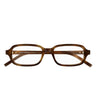 Saint Laurent Occhiali da Vista SL M180 003 Marrone/Trasparente Uomo