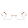 Swarovski Occhiali da Vista SK1040 4014 Oro Rosé/Trasparente Donna