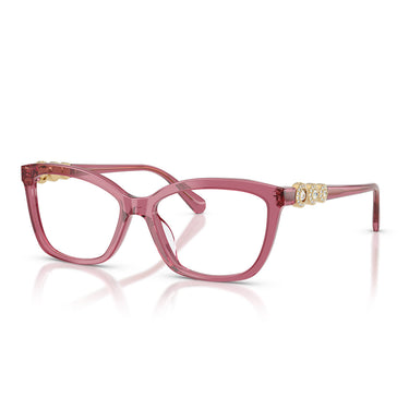Swarovski Occhiali da Vista SK2072U 1107 Rosso Ciliegia Trasparente/Trasparente Donna