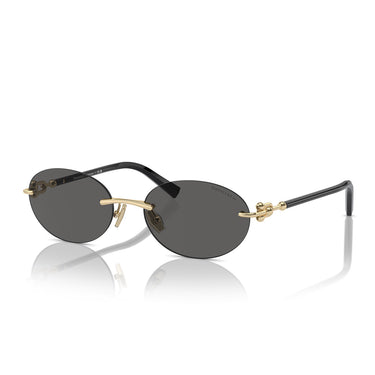Tiffany & Co. Okulary Przeciwsłoneczne TF3104D 6216S4 Złoto Blado Ciemny Szary Damskie 2