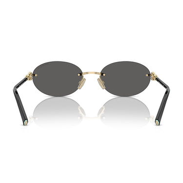 Tiffany & Co. Okulary Przeciwsłoneczne TF3104D 6216S4 Złoto Blado Szary Ciemny Damskie 4