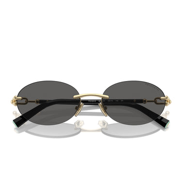 Tiffany & Co. Okulary Przeciwsłoneczne TF3104D 6216S4 Złoto Blado Ciemny Szary Damskie 5