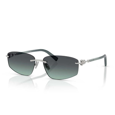 Tiffany & Co. Occhiali da Sole TF3114 60012G Argento/Azzurro Grigio Scuro Unisex 2