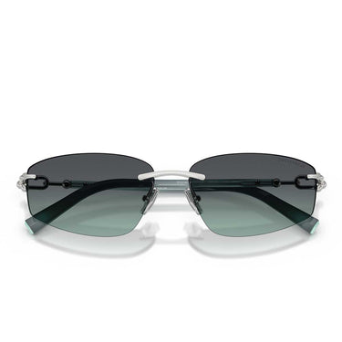 Tiffany & Co. Occhiali da Sole TF3114 60012G Argento/Azzurro Grigio Scuro Unisex 5