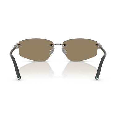 Tiffany & Co. Occhiali da Sole TF3114 600325 Gunmetal/Grigio Specchiato Blu Perlaceo Unisex 4