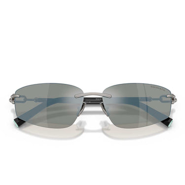 Tiffany & Co. Occhiali da Sole TF3114 600325 Gunmetal/Grigio Specchiato Blu Perlaceo Unisex 5