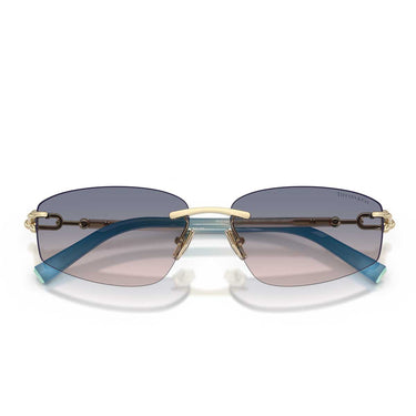Tiffany & Co. Occhiali da Sole TF3114 619116 Oro Pallido/Marrone Chiaro Sfumato Blu Unisex 5