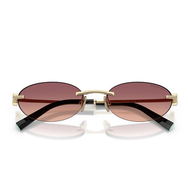 Tiffany & Co. Occhiali da Sole TF3119D 62408D Oro Pallido/Rosa Sfumato Viola Unisex 4