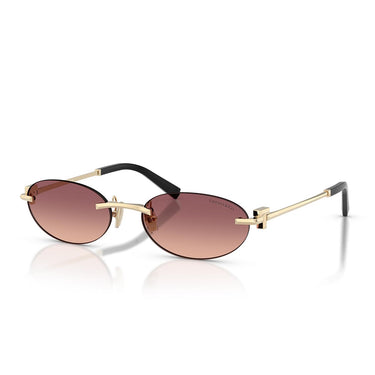 Tiffany & Co. Occhiali da Sole TF3119D 62408D Oro Pallido/Rosa Sfumato Viola Unisex 1