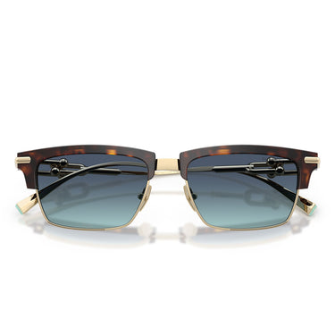 Tiffany & Co. Occhiali da Sole TF4262K 80159S Placcato Oro Marrone Azzurro Sfumato Unisex 5