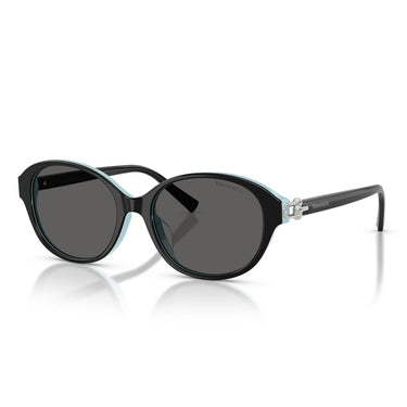 Tiffany & Co. Occhiali da Sole TF4263D 8055S4 Nero Su Blu Tiffany Grigio Scuro Donna 2