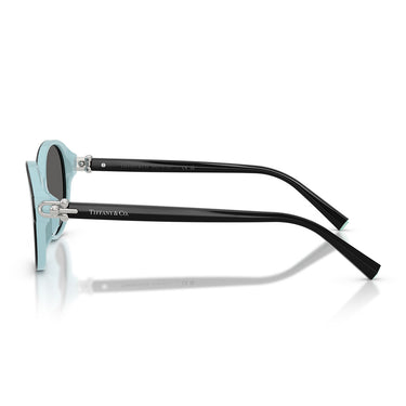Tiffany & Co. Occhiali da Sole TF4263D 8055S4 Nero Su Blu Tiffany Grigio Scuro Donna 3