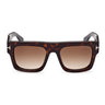 Tom Ford Lunettes de Soleil FT0711 52F Fausto Havana/Marron Unisexe