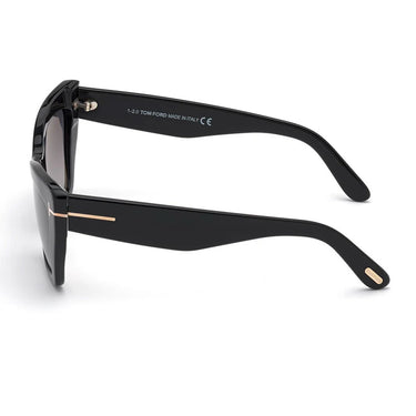 Tom Ford Okulary Przeciwsłoneczne FT0871 01B Wyatt Czarny/Szary Gradient Damskie
