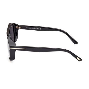 Tom Ford Okulary Przeciwsłoneczne FT1022 01A Rosco Czarny/Szary Gradient Męskie