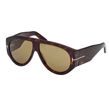 Tom Ford Okulary Przeciwsłoneczne FT1044 52N Bronson Brązowy/Zielony Unisex