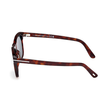 Tom Ford Okulary Przeciwsłoneczne FT1179 54V Barron Havana/Niebieskie Męskie