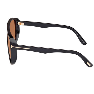 Tom Ford Okulary Przeciwsłoneczne FT1182 01E Achilles Czarny/Jasny Brąz Unisex Fototropowe