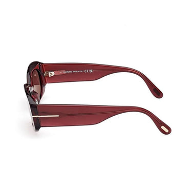 Tom Ford Sunglasses FT1187 69E Cielle Bordeaux/Brown Women’s