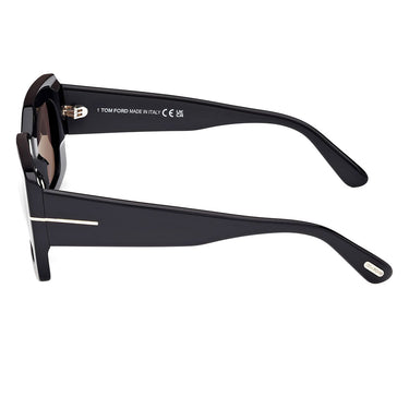 Tom Ford Okulary Przeciwsłoneczne FT1188 01A Brigitta Czarny/Szary Unisex