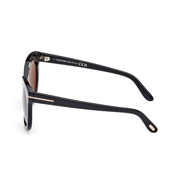 Tom Ford Sunglasses FT1189 01E Odette Black/Brown Gradient Unisex