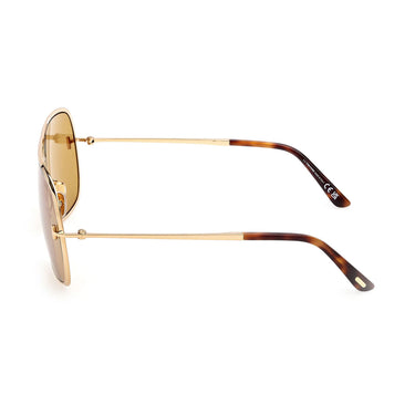 Tom Ford Okulary Przeciwsłoneczne FT1204 30E Stavros Złoty/Złoty Męskie