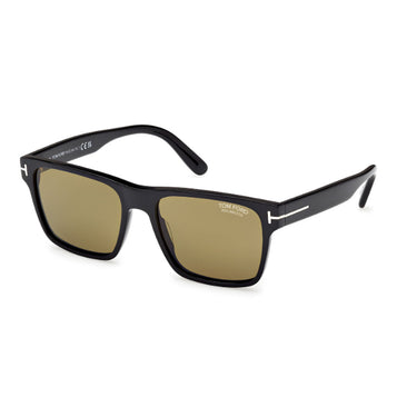 Tom Ford Okulary Przeciwsłoneczne FT1205 01H Calder Nero/Marrone Męskie Polaryzacyjne