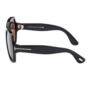 Tom Ford Gafas de Sol FT1221 01A Saffron Negro/Gris Degradado Mujer