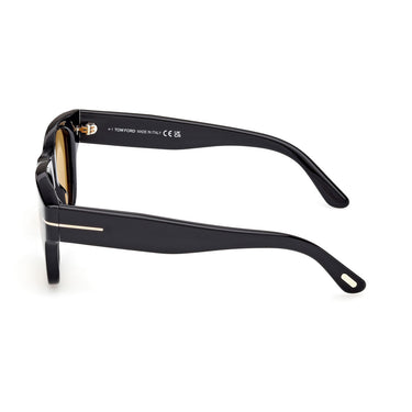 Tom Ford Gafas de Sol FT1280 01E Caine Negro/Marrón Degradado Hombre