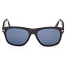 Tom Ford Lunettes de Soleil FT1284 01V Marlon Noir Brillant/Bleu Unisexe